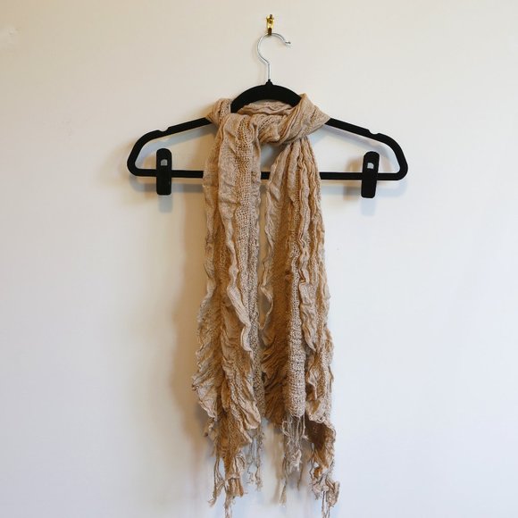 Beige Fashion Scarf - Picture 1 of 3